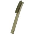 Gordon Brush 4 X 19 Row Horsehair and 13-3/4" Curved Wood Handle Plater's Brush 414HHG